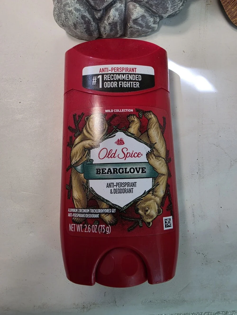 Old Spice Collectible Bearglove Figurine Deodorant Holder w/Deoderant (NEW).